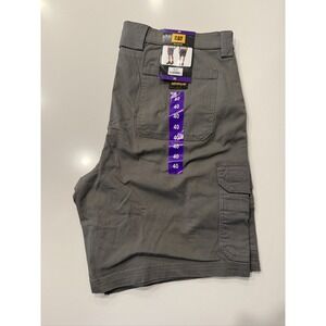 CAT Men Cargo Shorts Size 40 Gray Cotton Blend Canvas Workwear Pockets 1981304